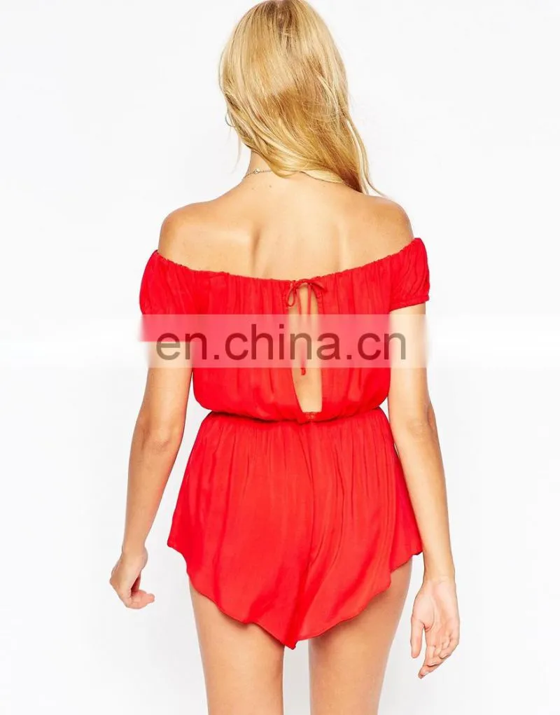 2015 New Look Off Shoulder Beach Romper Playsuit Women