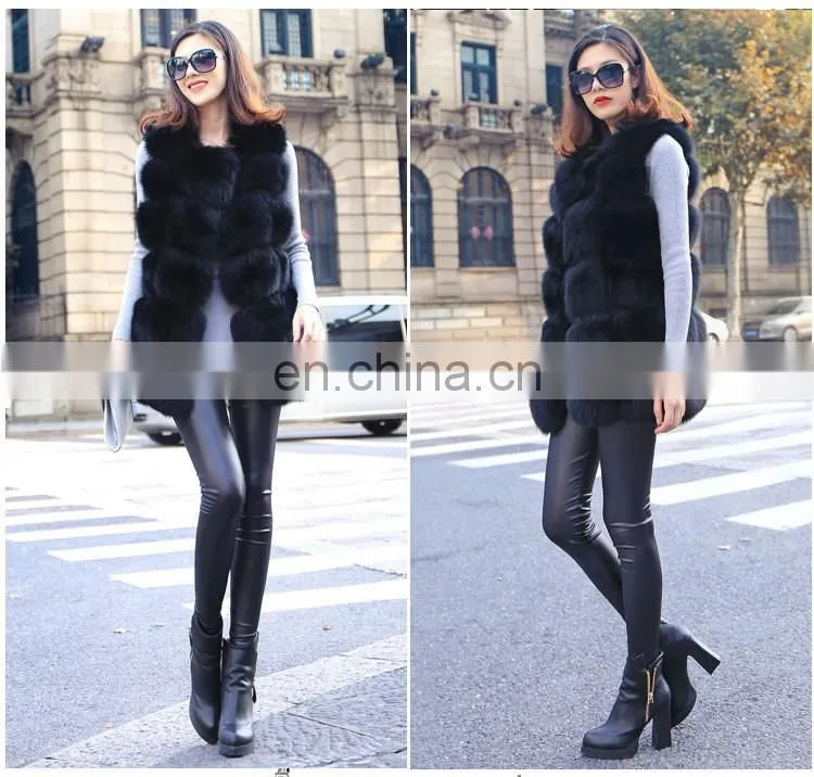New Fashion Genuine Fox Fur Vest Women Formal Waistcoat For Women Waistcoat Designs For Girls