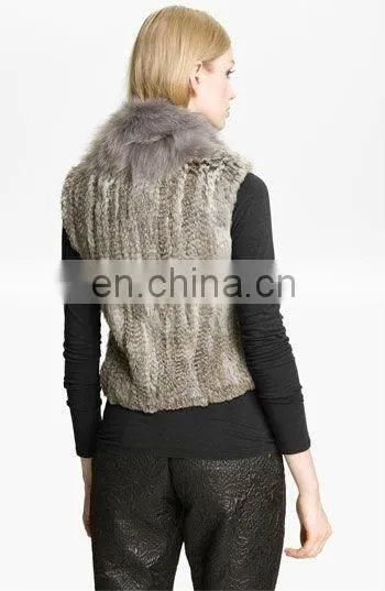 3141# Genuine Rabbit & Fox Fur Vest