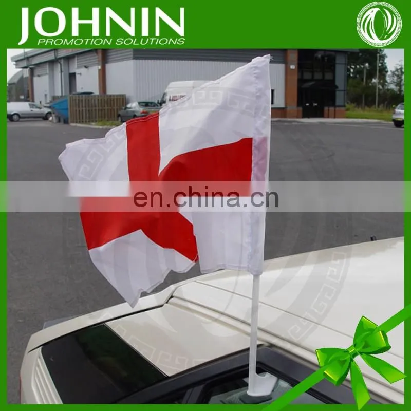 cheap any logo custom design polyester car mirror flag for promotion