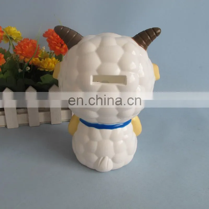 plastic carton sheep Xiyangyang bank coin