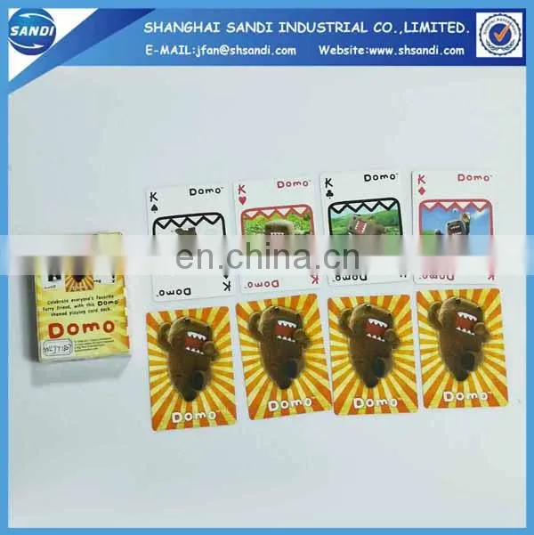 Promotional paper 777 playing card with printing