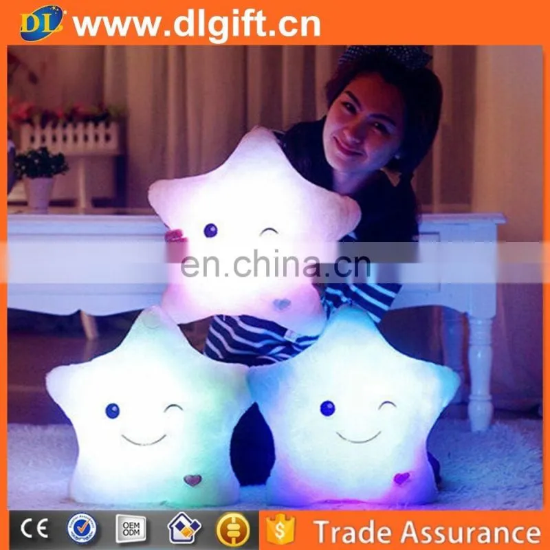 Romantic colorful LED dream light plush pillow