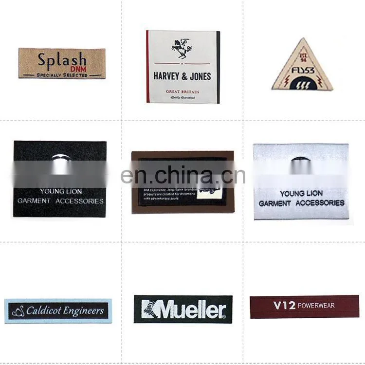 embrodered woven label