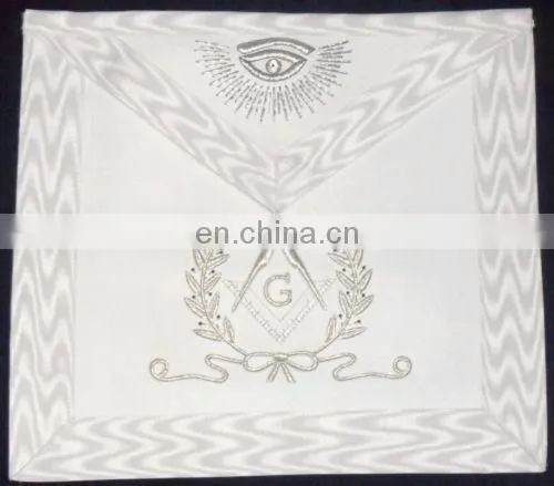 MASONIC REGALIA MASTER MASON APRON WHITE