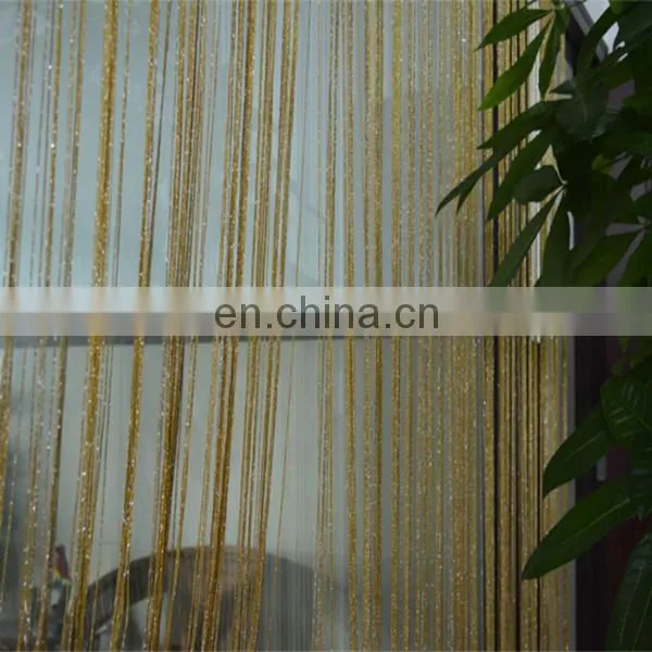 modern metallic fringe string curtain