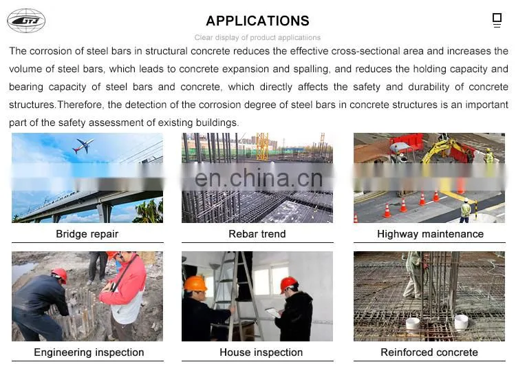 Multifunctional Digital Steel rebar corrosion meter tester gauge