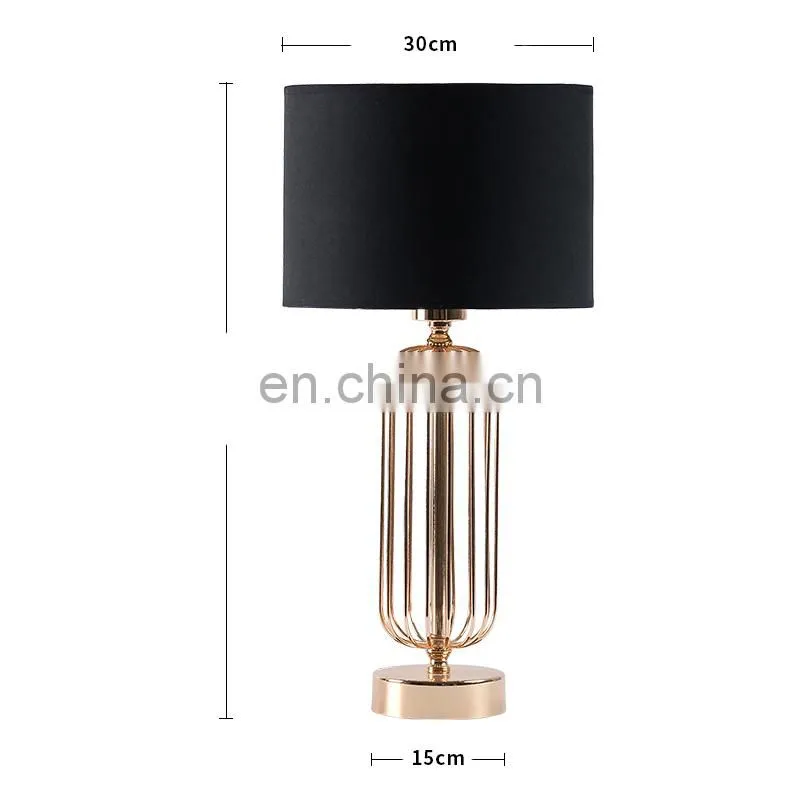 Home Decoration metal table lamp for hotel and indoor room