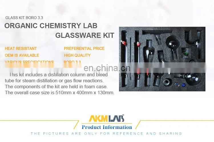 AKM LAB Manufacturer Chemistry Equipment Glassware Distillation Kit