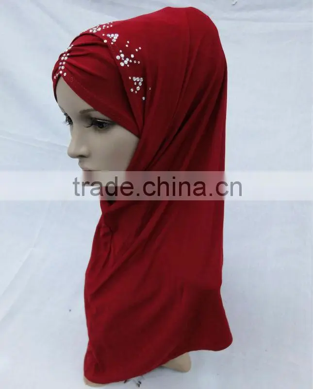 A455 Popular beaded al amira scarves HIJAB