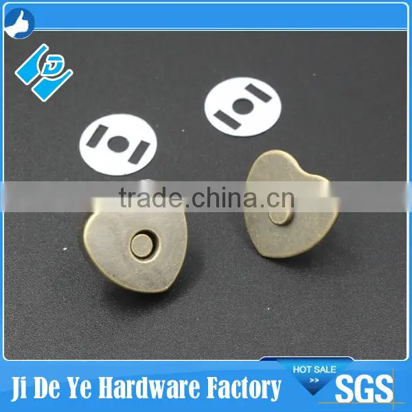 OEM heart shape magnetic button/snap/snap button/snap fastener for handbags
