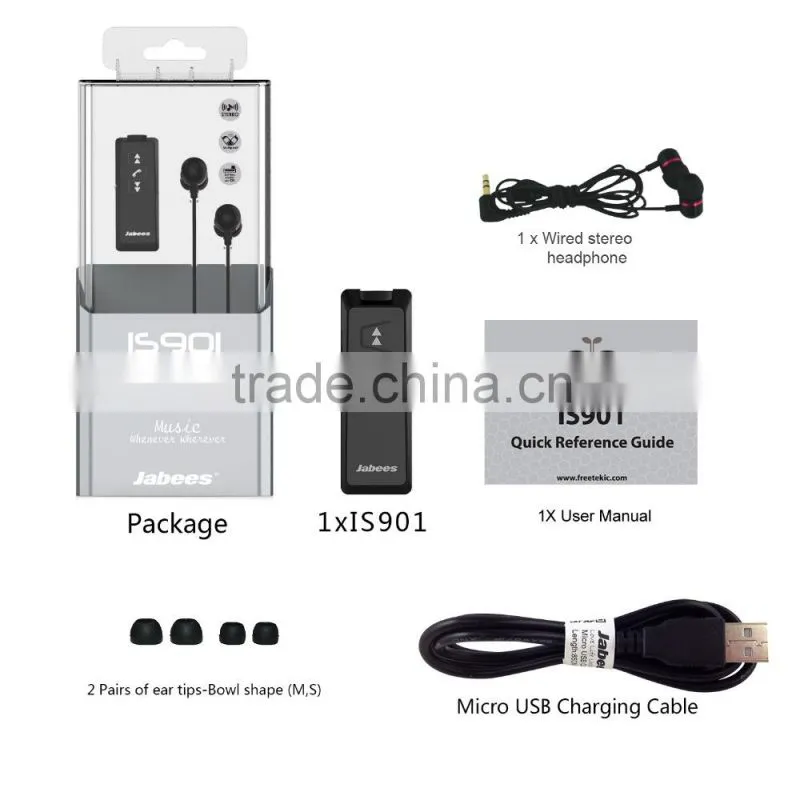 2015 newest neck back sports V4.1 bluetooth earbuds earphone with mic