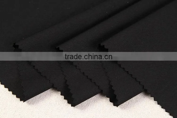 430Gsm (30+25)*32+40D cheap twill black suit fabric 2016
