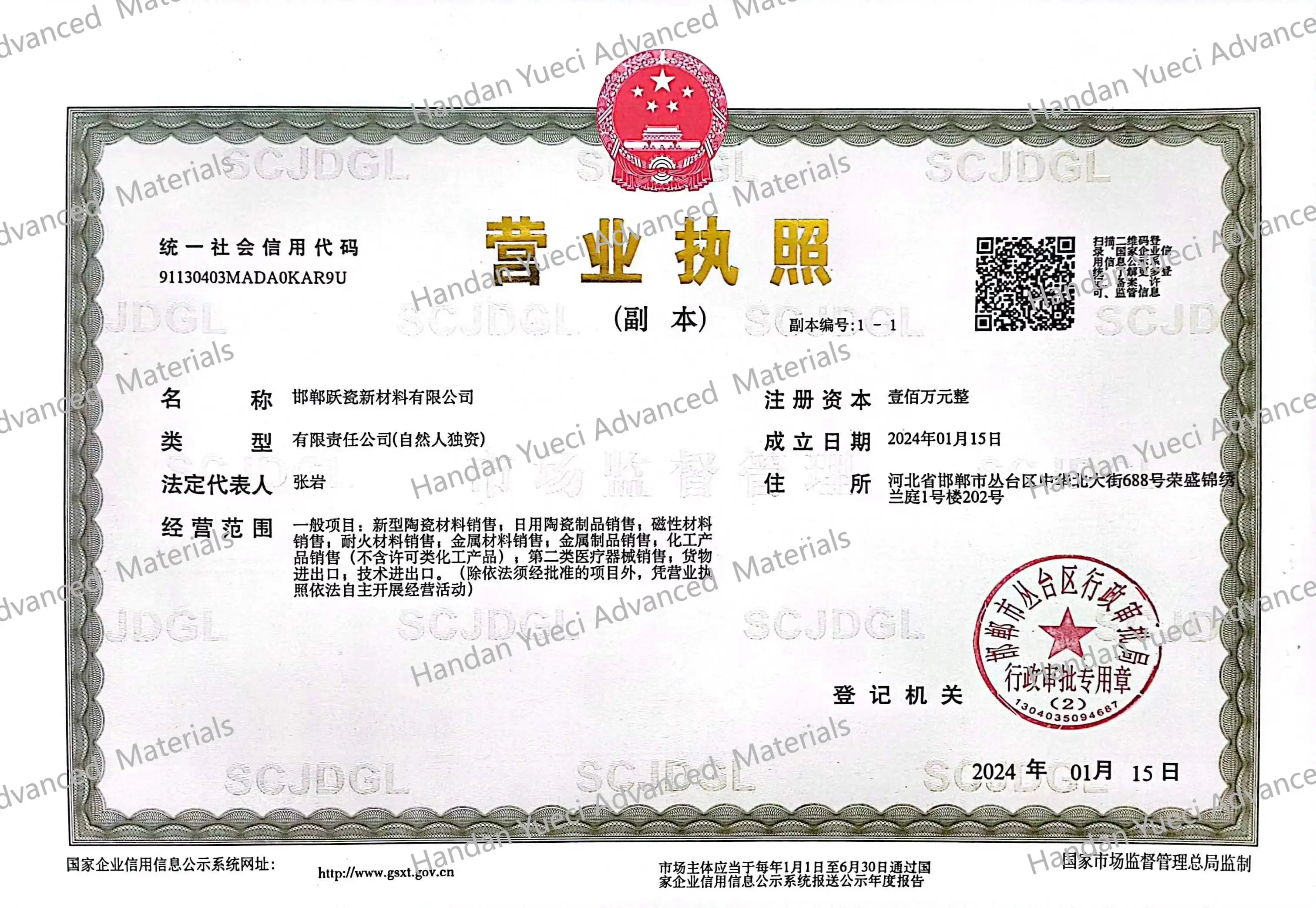 Hebei Suoyi New Material Technology Co.,ltd company overview - view 1