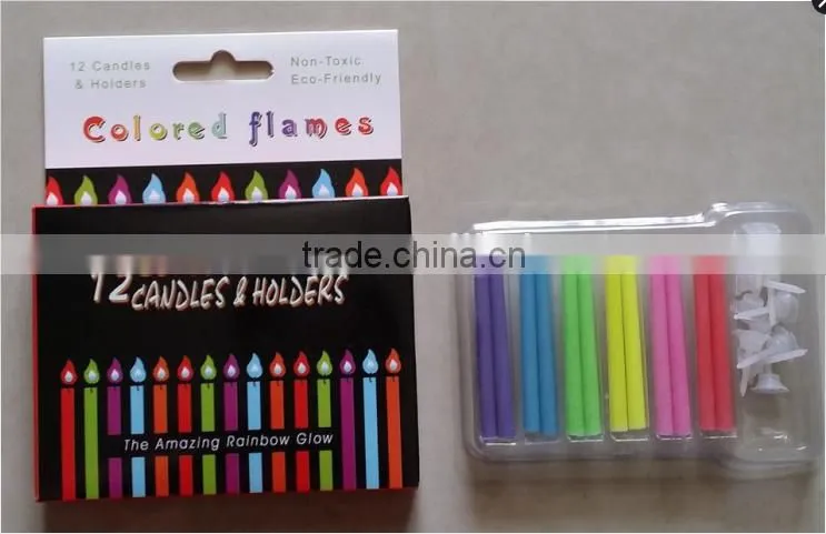 Romantic Coloured Flame Birthday Candle,smart flame candle/birthday candles/color flame candle