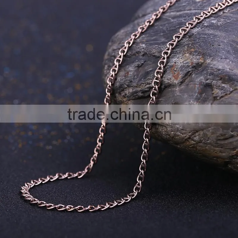 2015 new model jewelry chain decorative chain coffee gold plated chain necklace