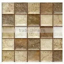 Retro Onyx Split Face Mosaic Tiles