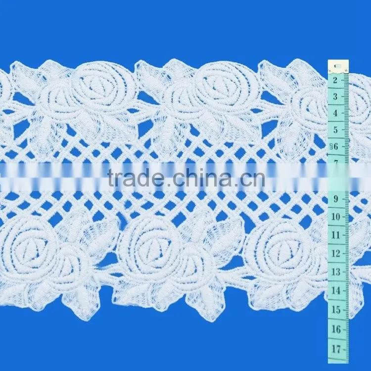 China supplier high quality Mesh Flower Pattern Cotton Crochet Neck Trimming Collars for Women