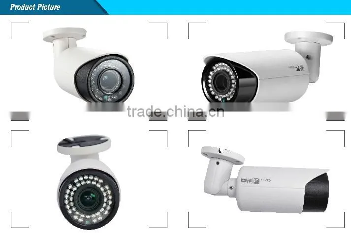 1.3MP CMOS ICR H.264 HD IP 42pcs LEDs Color IR Bullet CCTV Camera 2.8-12mm Vari Focal Lens