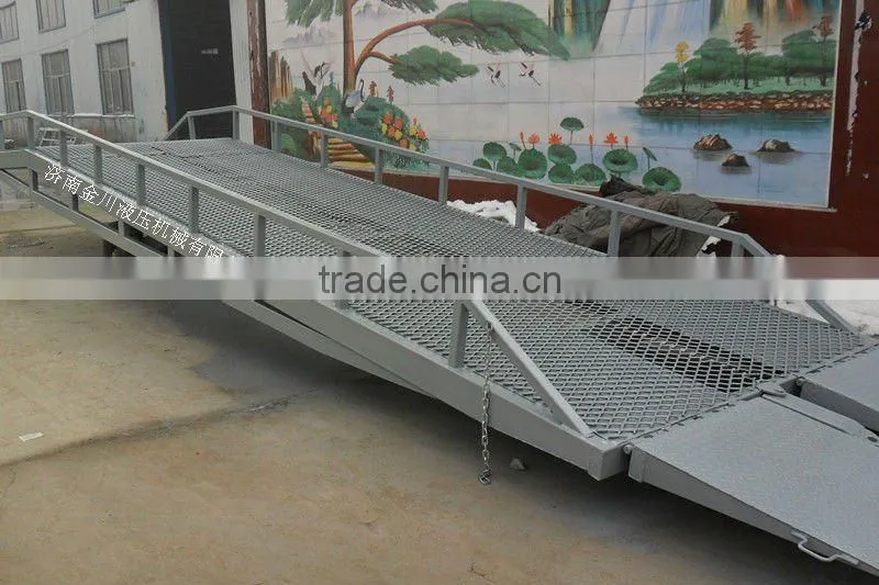 8T Hydraulic forklift ramp, truck loading ramps for trailers