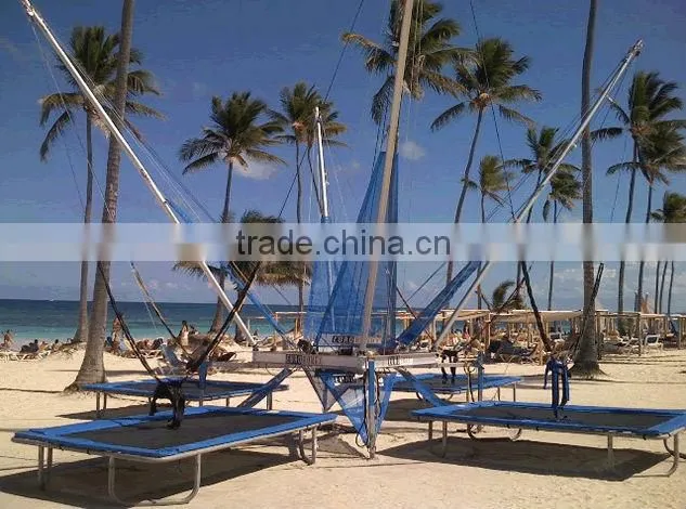 exciting four in one commercial bungee trampoline