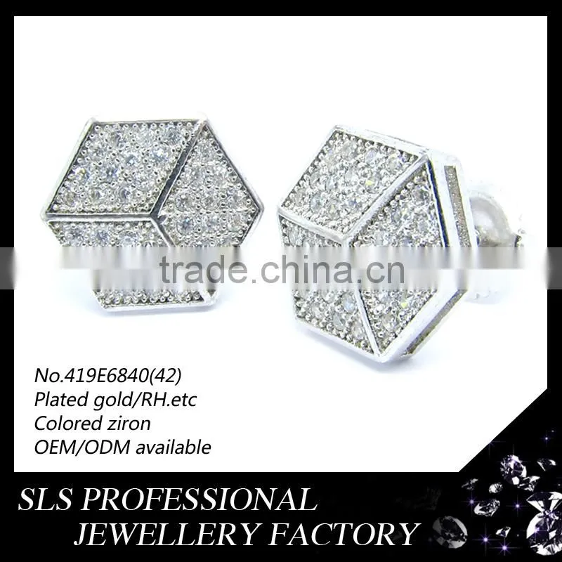Guangzhou good in quality and cheapsilver jewelry nickel free earring children's sex earring