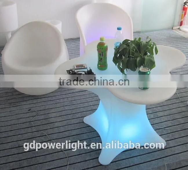 PE Plastic Bar Table with LED light and remote YXF-7871K