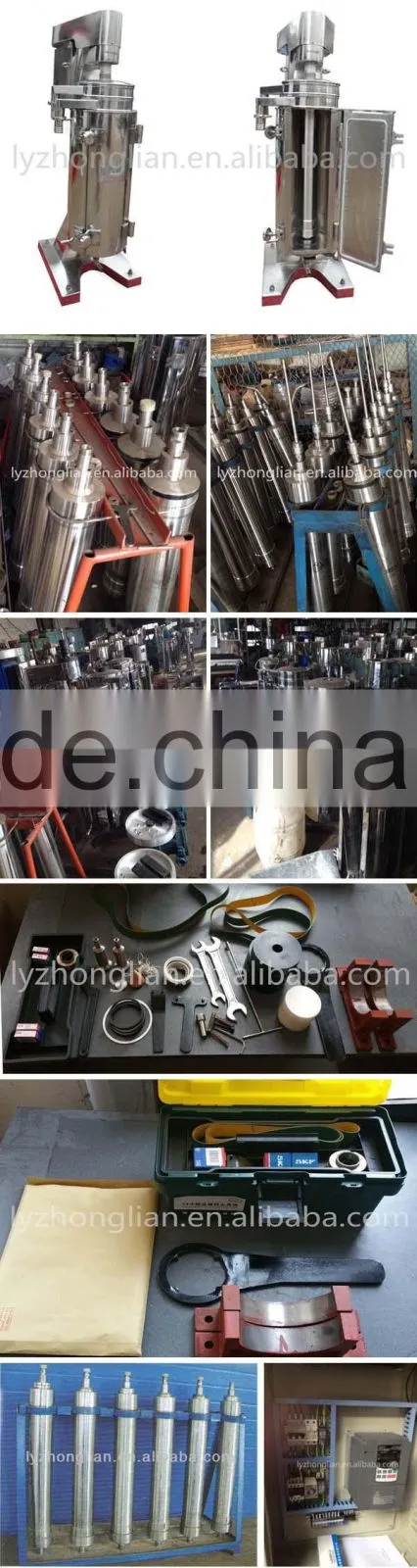 GF105J (Separating type) High Speed high efficiency tubular bowl yeast centrifuge separator machine