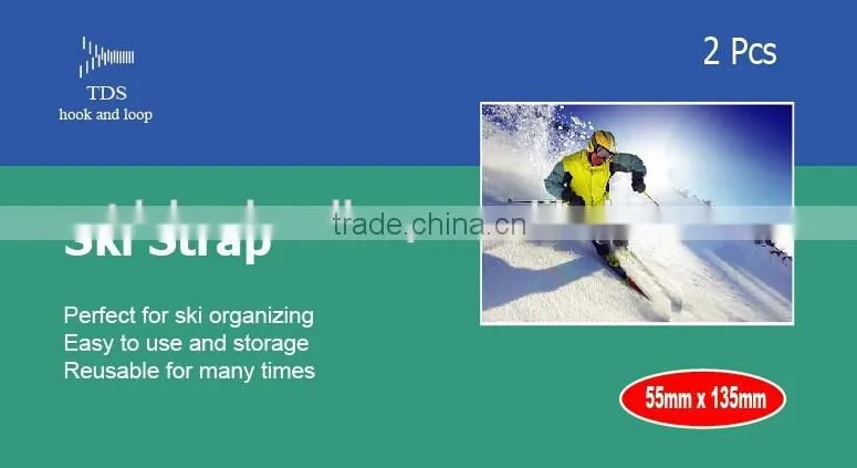 printed logo customized adjustable ski wrist strap