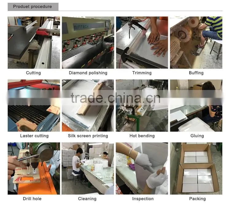 Promotional acrylic transparent photo frame with metal screw