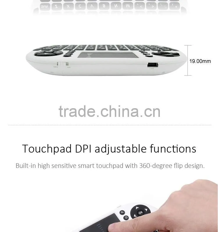 Low cost best seller wireless flexible keyboard & mouse with touch pad