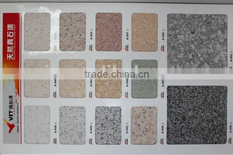 Natural stone texture paint for exterior wall