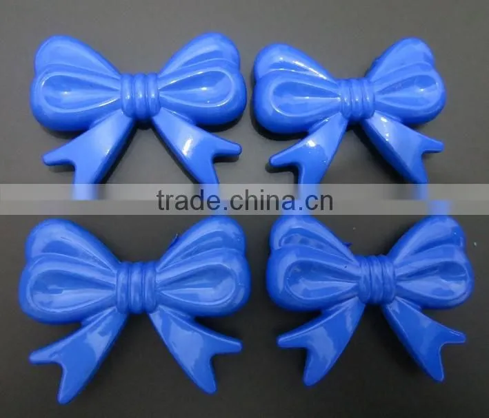 Fashion Mixed Colorful Plastic Acrylic Solid Bows beads for Chunky Necklace Jewelry