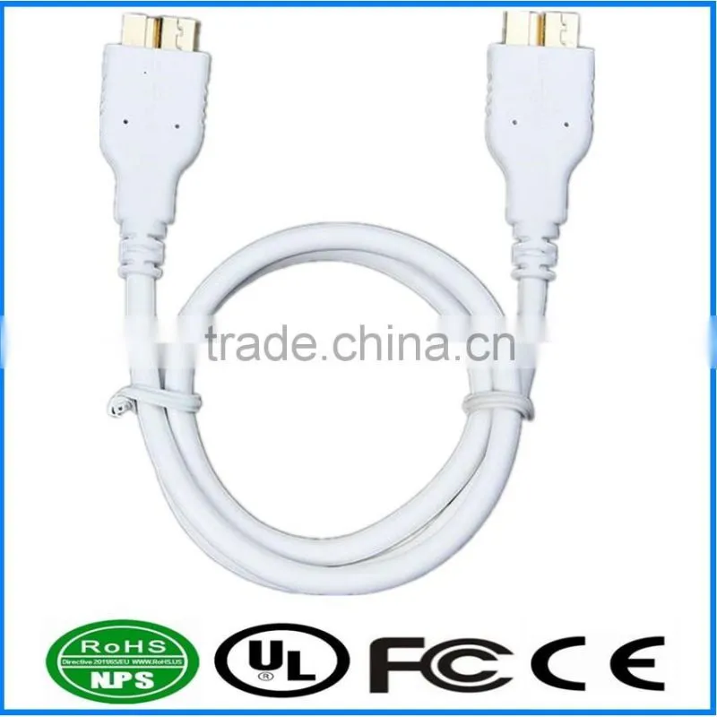 USB3.0 Cable USB3.0 MicroB To MicroB Cable Pure Copper Dataline M To M Mountable