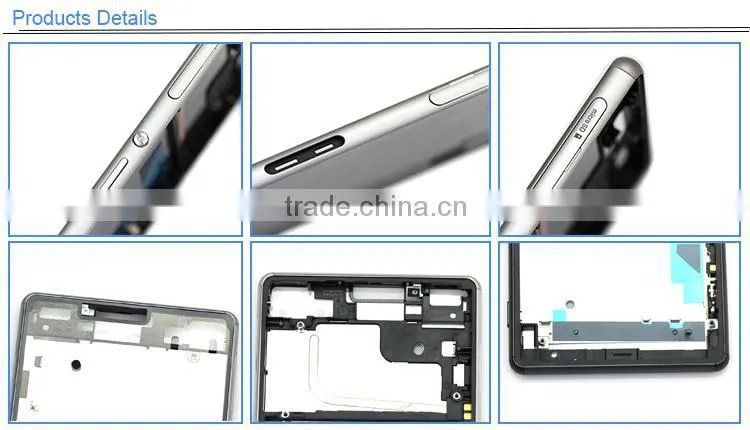 100% Original Factory Supplier mobile phone spare parts for sony middle frame