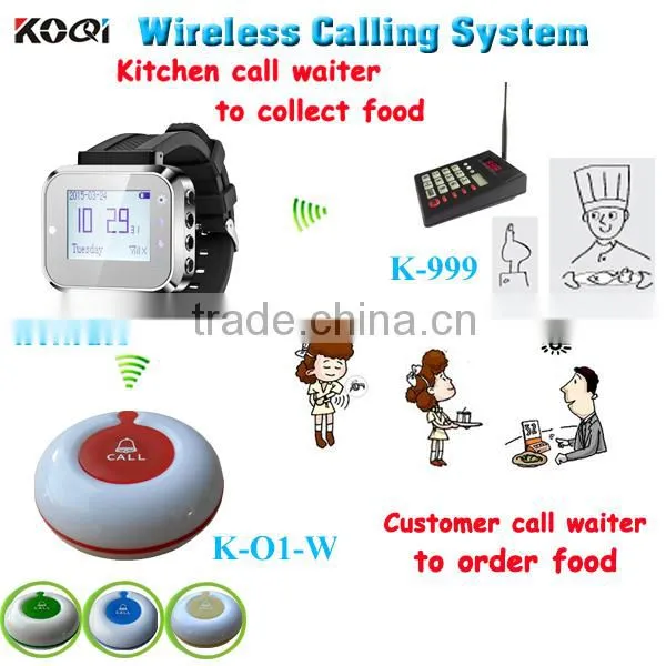 Ticket Queue Management alarm system wireless Restaurant Waiter Call System