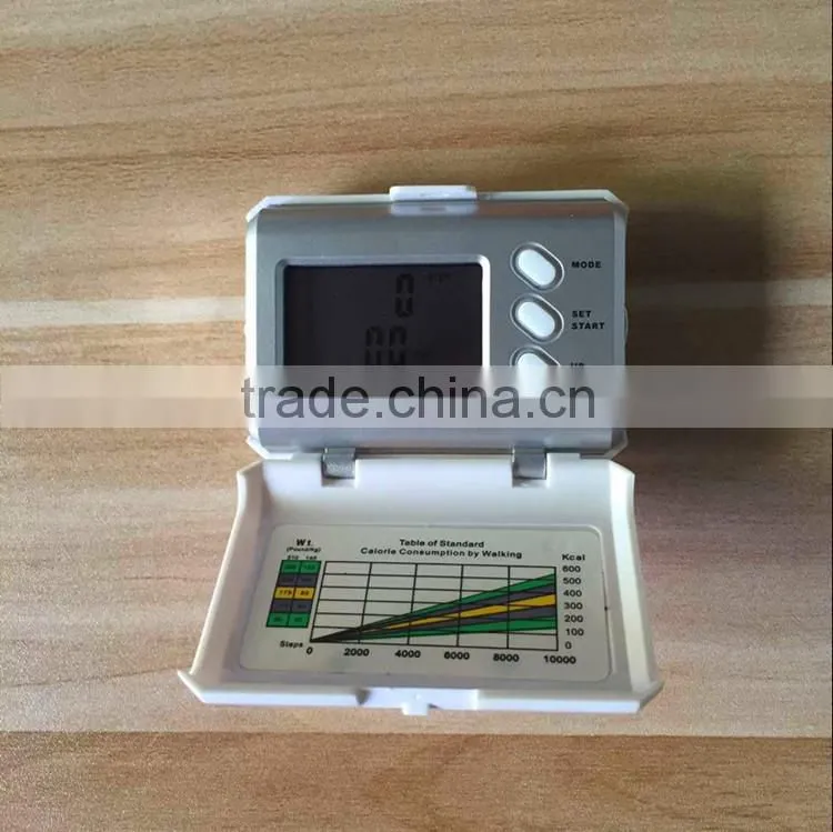 Multi-functional Walk Mate Step Distance Calorie Body Fat Counter Tracking Pedometer Fat Detecting Counter