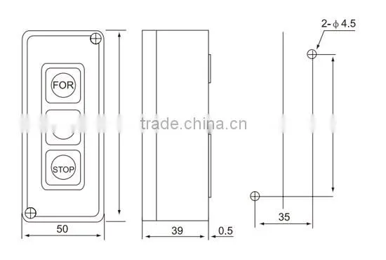 CNTD 2Position Push Button Switch CPB-3 ON OFF Control Button ElectricSwitch 3A 250V CPB-3