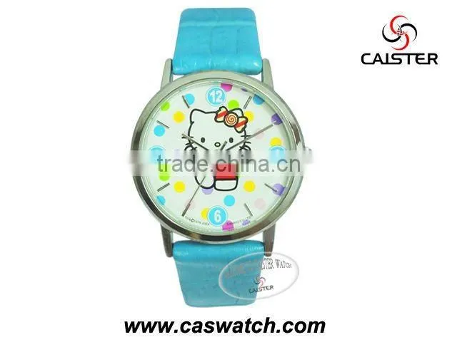 cheap kids gift watches fashion child watches custom leather watch small face watch custom kids hello kitty leather watch