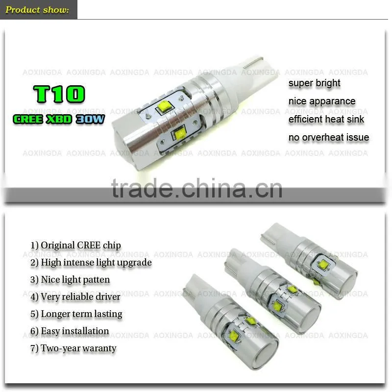 CREE 30W 168 W5W T10 car led bulb