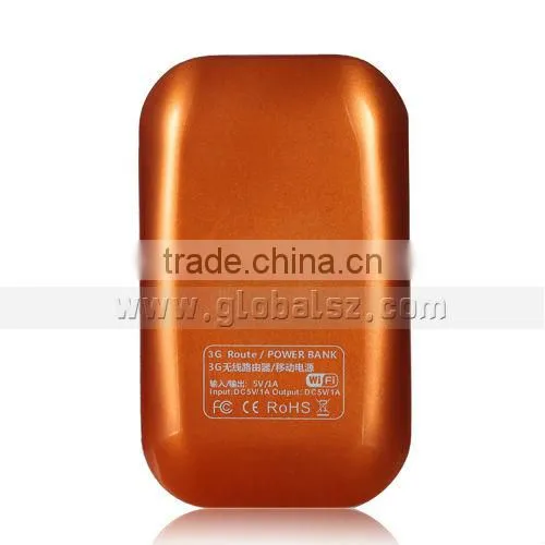 4400mAh Wifi Power Bank supported 3G Network and Data Sharing