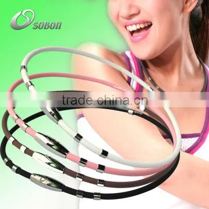 black silicone necklace with magnetic clasp