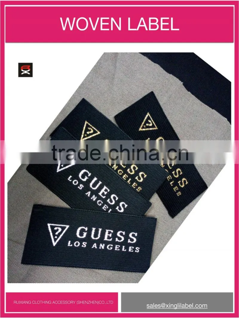 China Manufacturer of high quality woven label clothing label