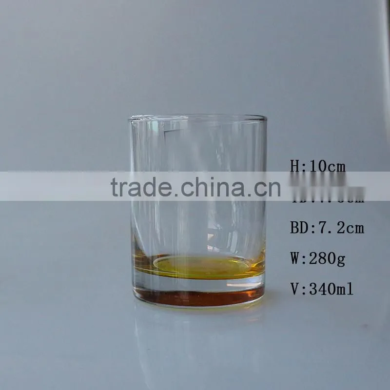 High quality china factory wholesale Green blue yellow Solid color Rock Tumbler whisky glass