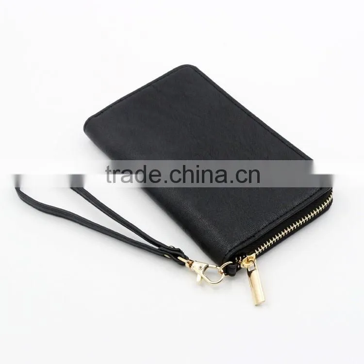 2016 latest fashionable PU leather wallet, phone 6 wallet factory directly
