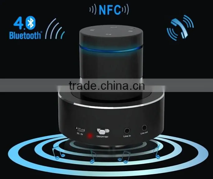 26W NFC Compact Vibration Speaker Wireless Microphone, A Great Mix of Portability and Strong Bass Sound Quality
