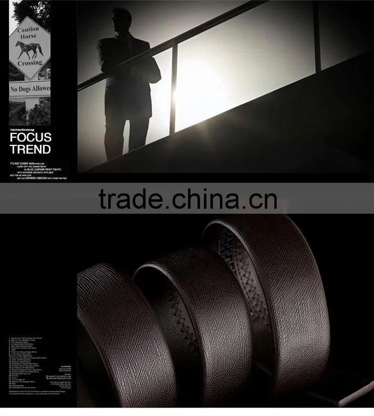 Men casual real leather belt needlepoint belts from our own manufacturer