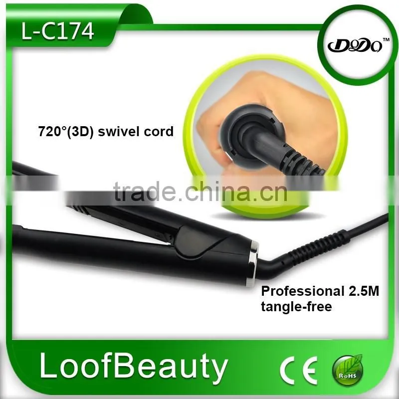 Unique temp control design, voice prompt function hair flat iron and hair straightener