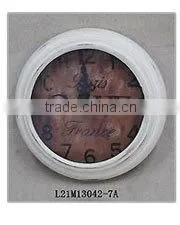 Round Home Goods Vintage Rustic Metal Wall Clock