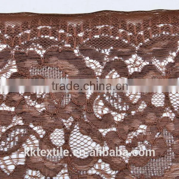 New arrival 25% nylon 75% rayon with gold flower rayon nylon blend fabric